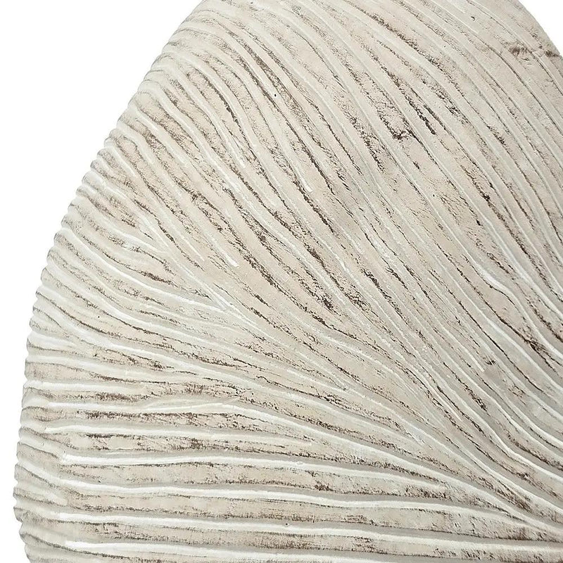 11.5x6.7x7.7" Sand and Cement Nautilus Shell Planter with Textured Beige Finish by HouseOfZazla