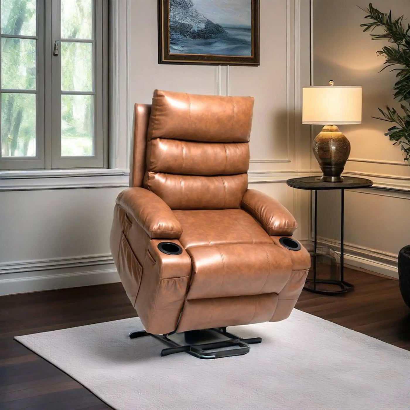 Large Electric Power Lift Recliner Chair Sofa with Massage and Heat by HouseOfZazla