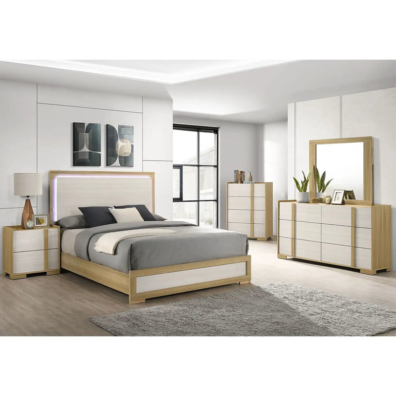 Lincoln - Bedroom Set With LED Headboard by HouseOfZazla