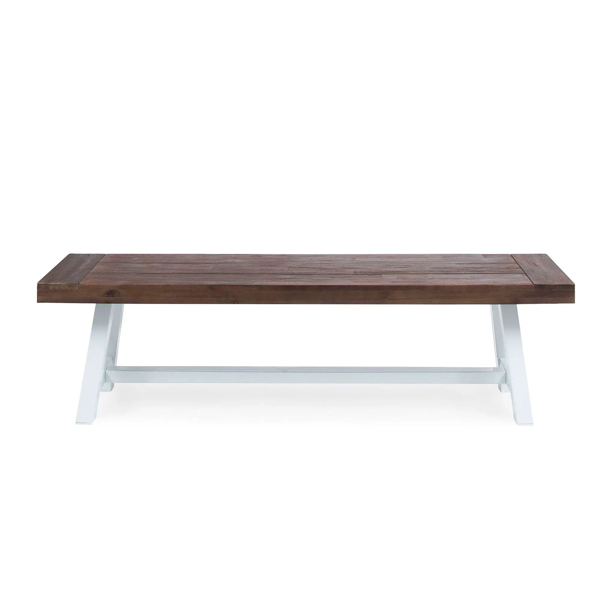 Tranquilizer Outdoor Acacia Wood Bench With Slat Panel Design by HouseOfZazla