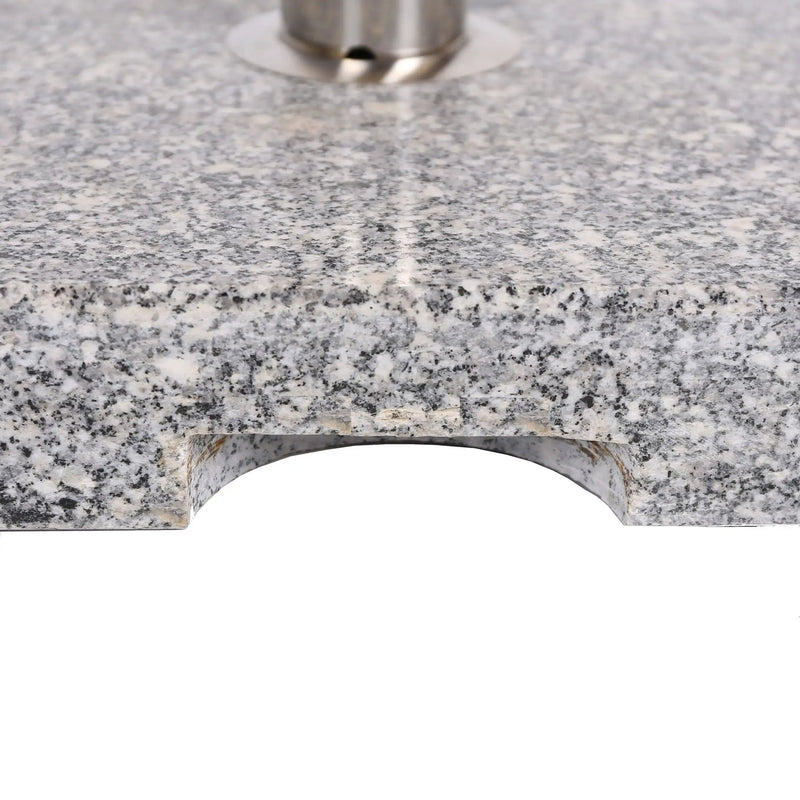 Umbrella Holder Square 55 Lbs Umbrella Base - Natural / Gray by HouseOfZazla