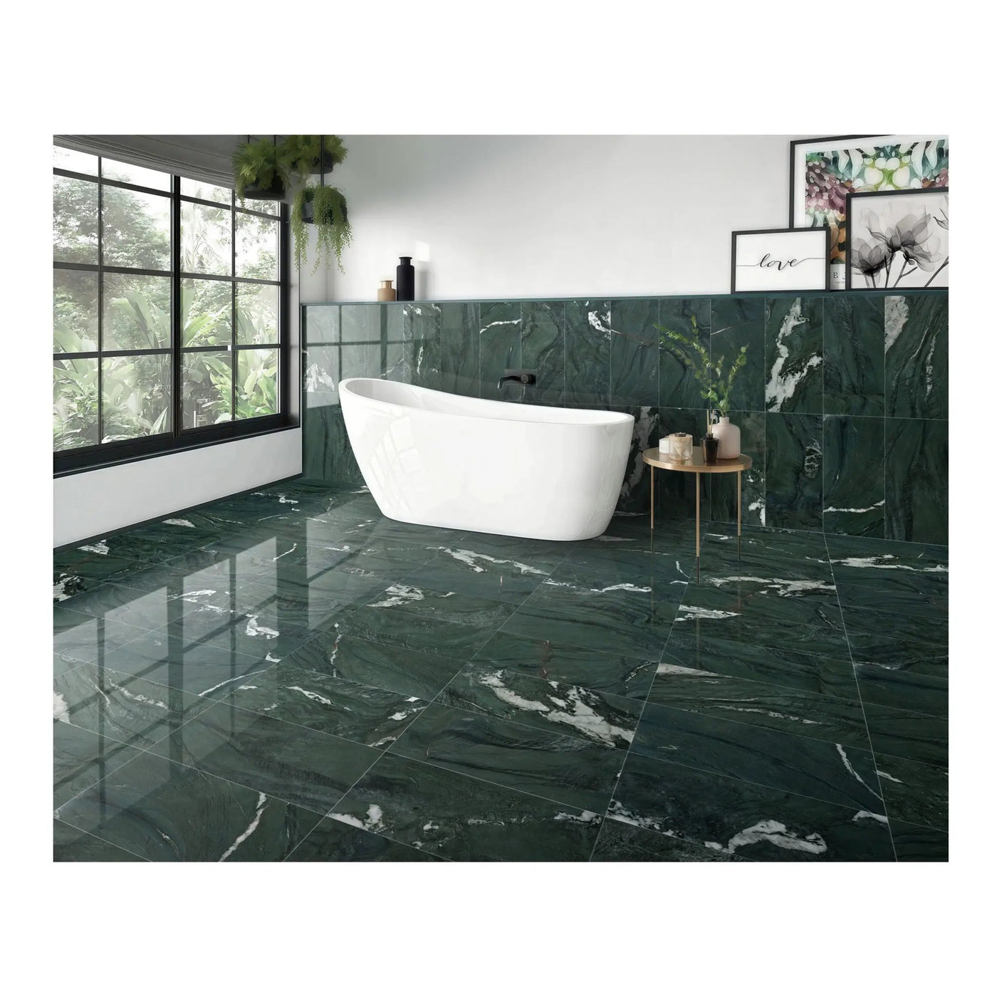 Natural Marble Polished Tile For Wall And Floor (Set of 4) by HouseOfZazla