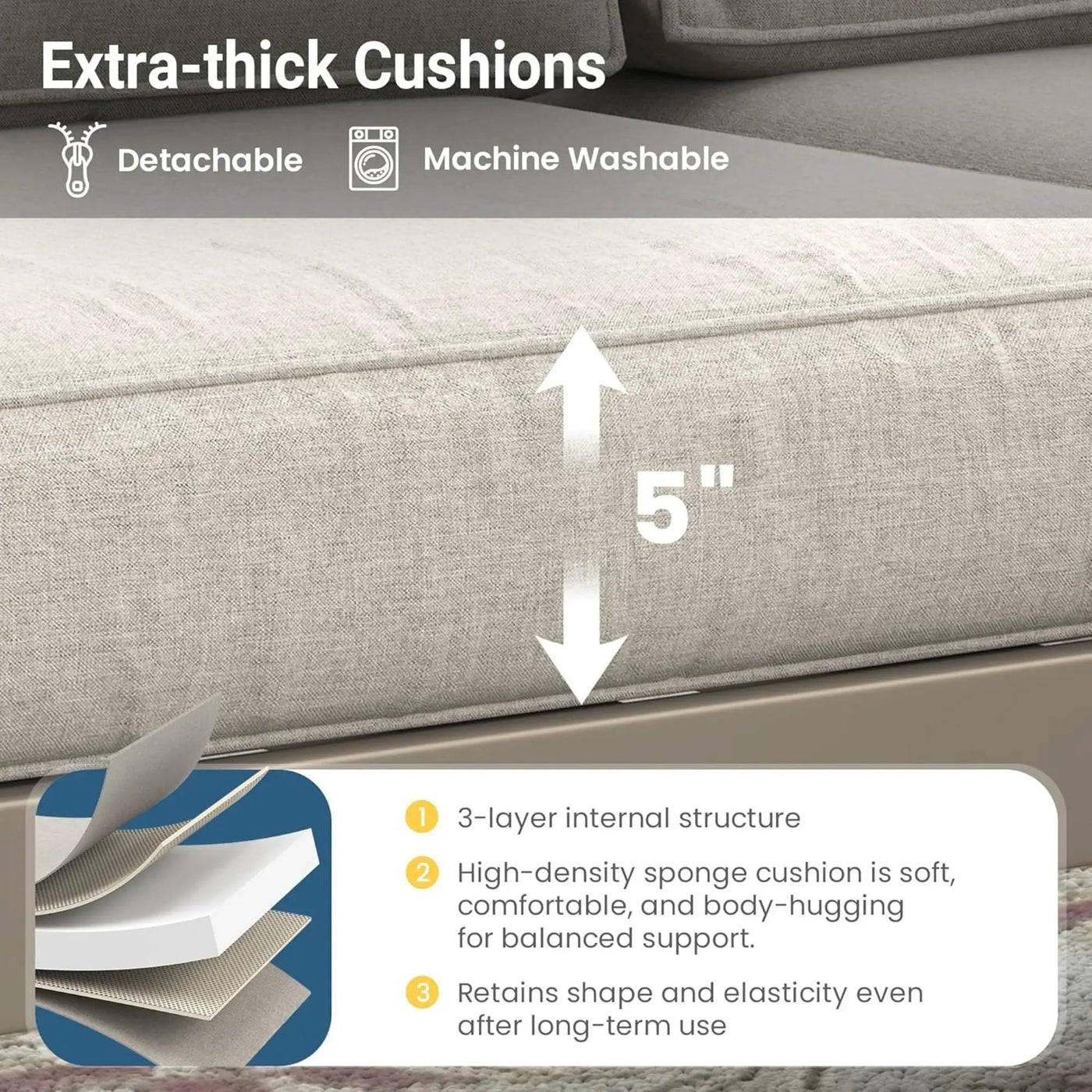 All-Weather Patio Ottomans With Thick Cushions (Set of 2) by HouseOfZazla