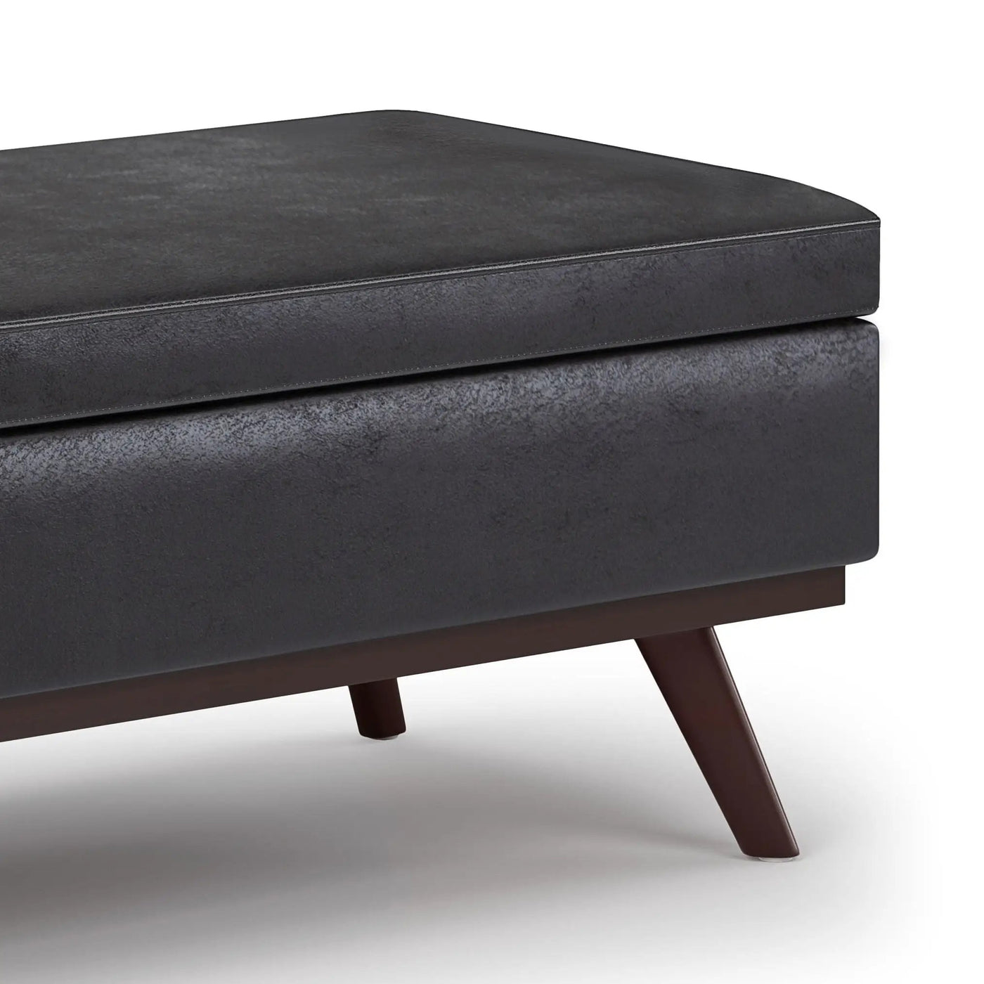 Owen - Lift Top Large Coffee Table Storage Ottoman, Mid Century Style by HouseOfZazla