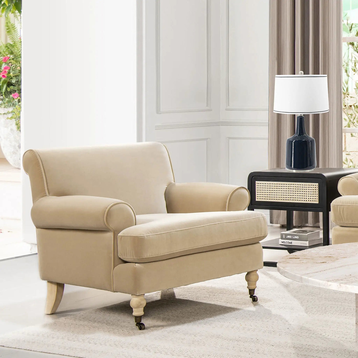 Alana Lawson - Accent Arm Chair Casters by Unique Piece Furniture