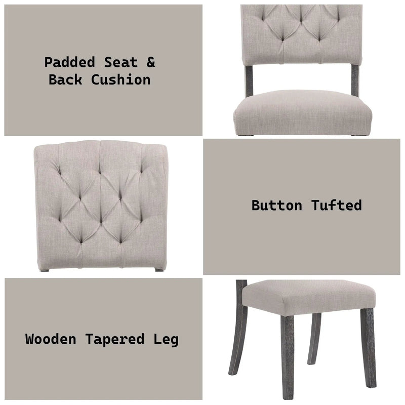 Bernard - Weathered Side Chair (Set of 2) by Unique Piece Furniture