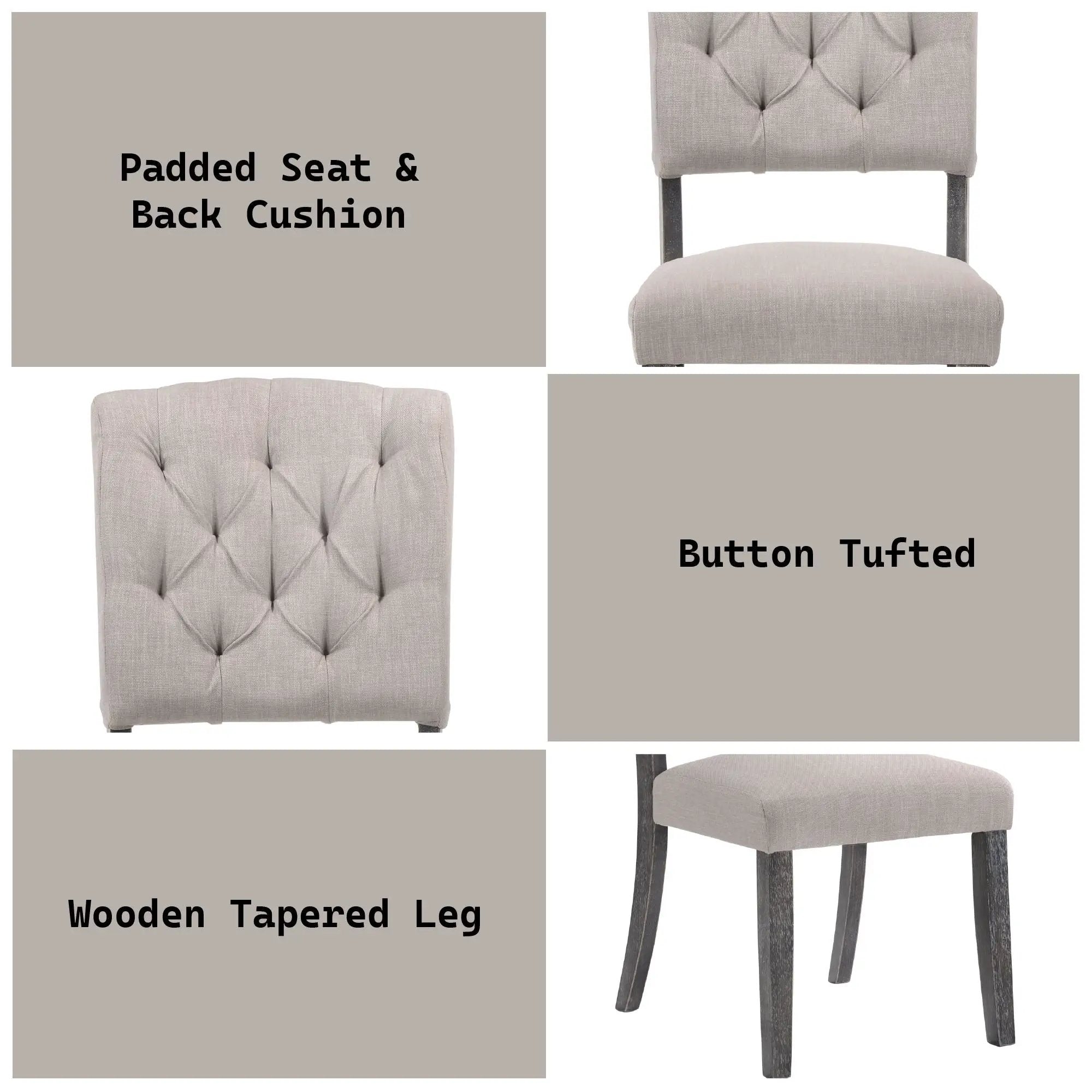 Bernard - Weathered Side Chair (Set of 2) by Unique Piece Furniture