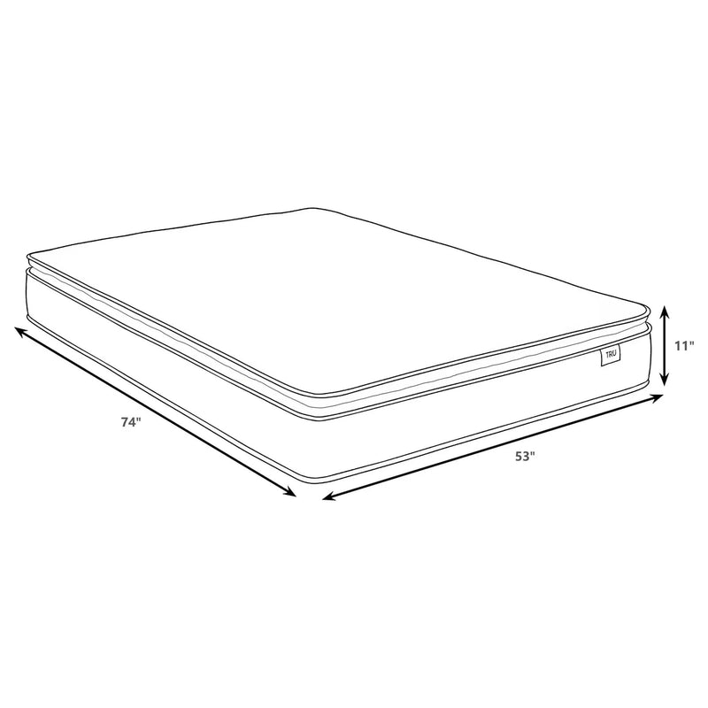 Hayes 11-inch Full Pillow Top Memory Foam Hybrid Mattress by Unique Piece Furniture