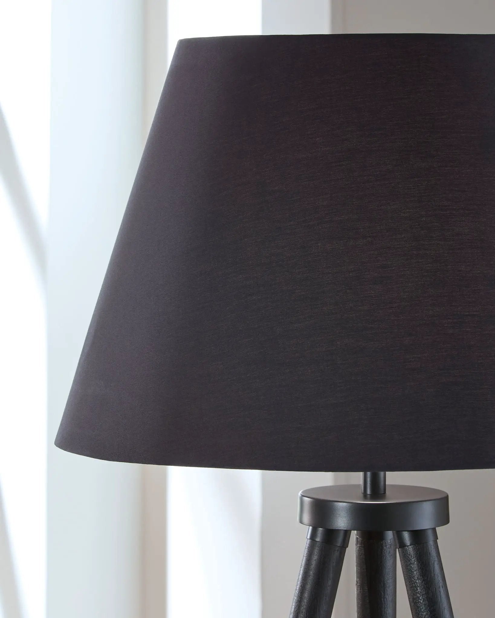 Orhan - Wood Floor Lamp - Black by Unique Piece Furniture