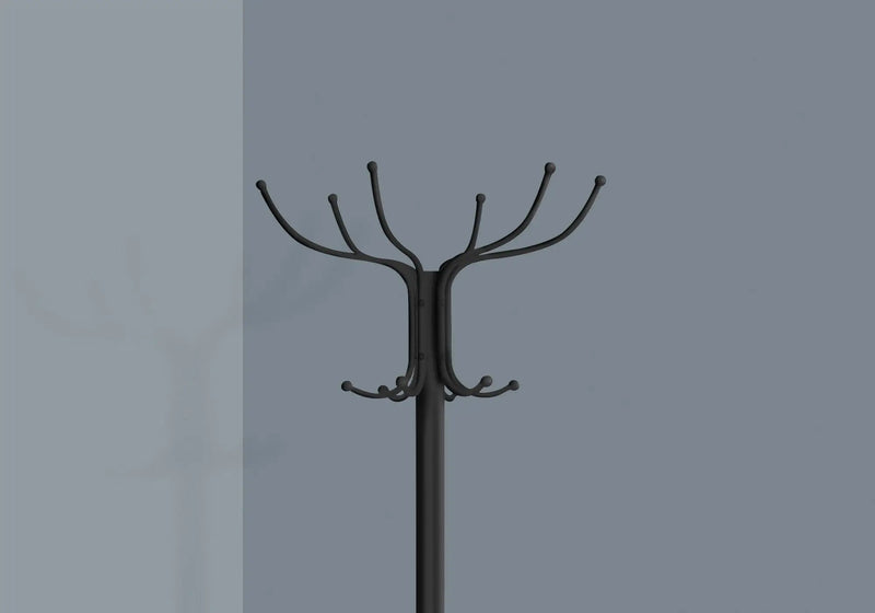 Coat Rack, Hall Tree, Free Standing, 12 Hooks, Entryway, 70"H, Umbrella Holder, Contemporary & Modern by Unique Piece Furniture