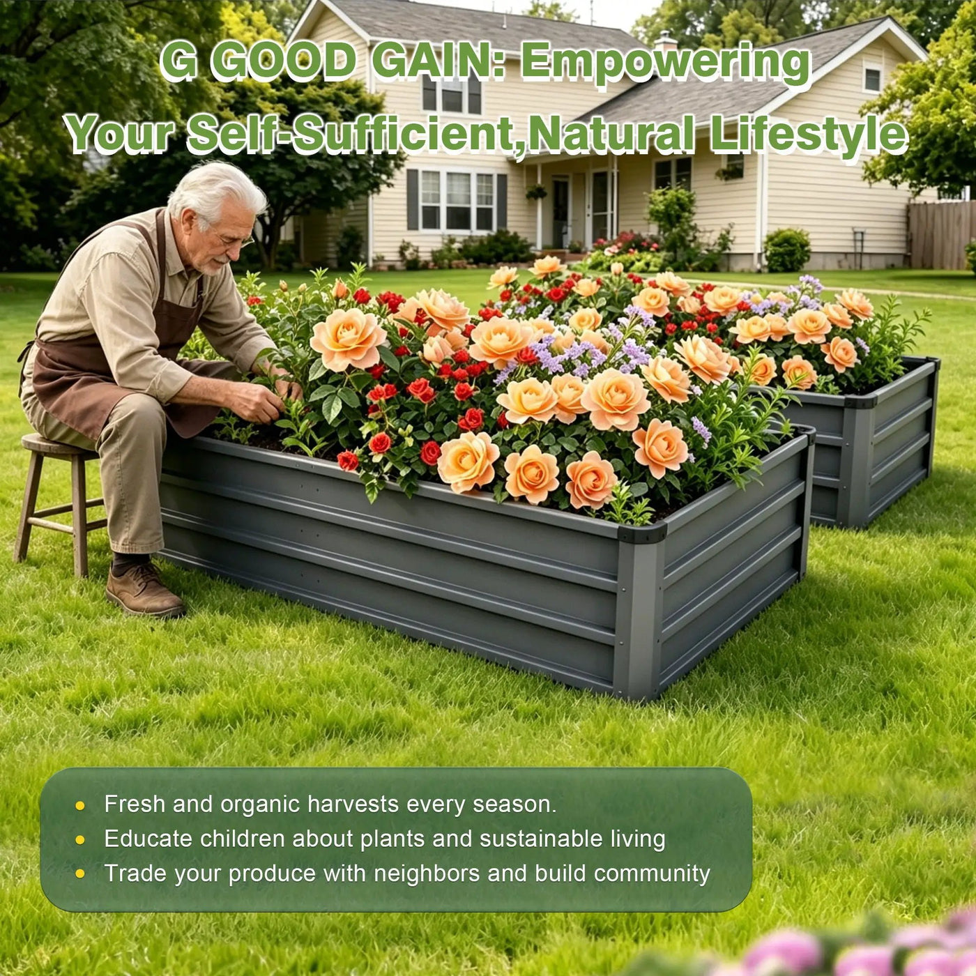 Large Garden Bed For Outdoor by Unique Piece Furniture