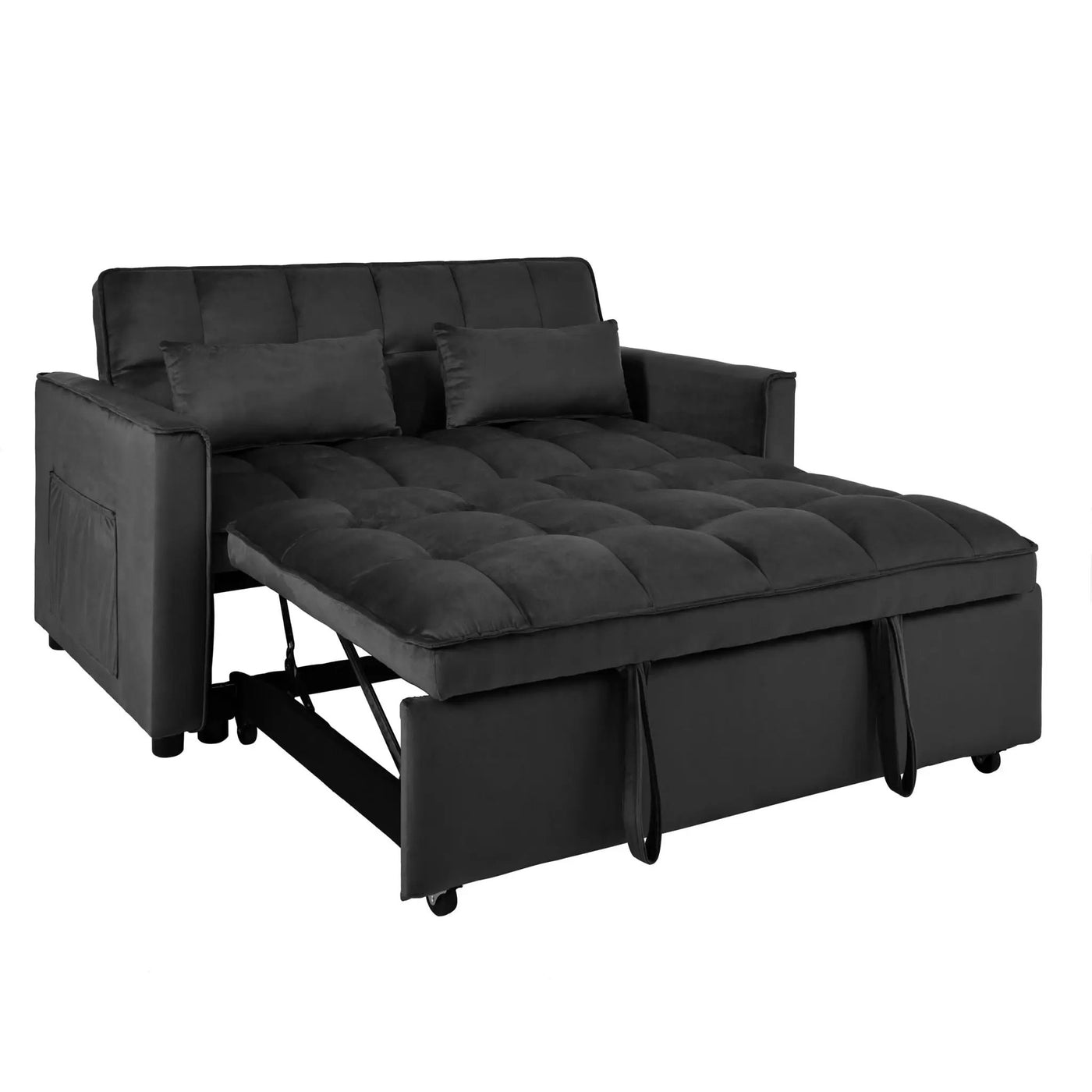 3 In 1 Pull Out Couch Convertible Sofa Bed With Reclining Backrest by Unique Piece Furniture
