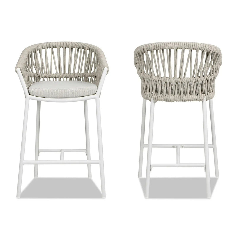 Maiden - Patio Counter Stool Sunproof Olefin (Set of 2) by Unique Piece Furniture