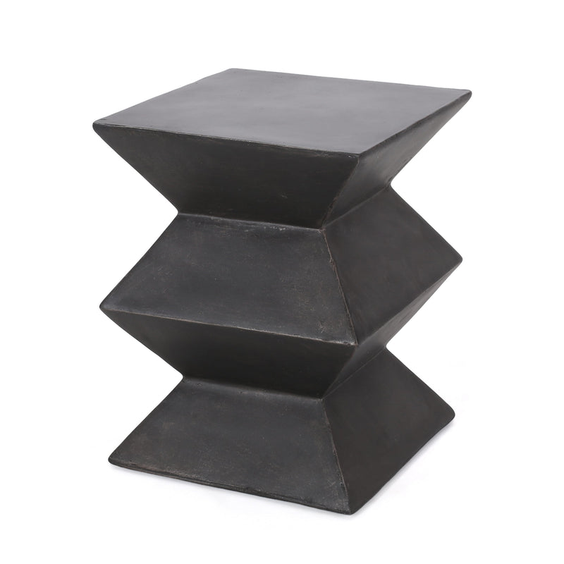 Outdoor Lightweight Concrete Side Table by HouseOfZazla