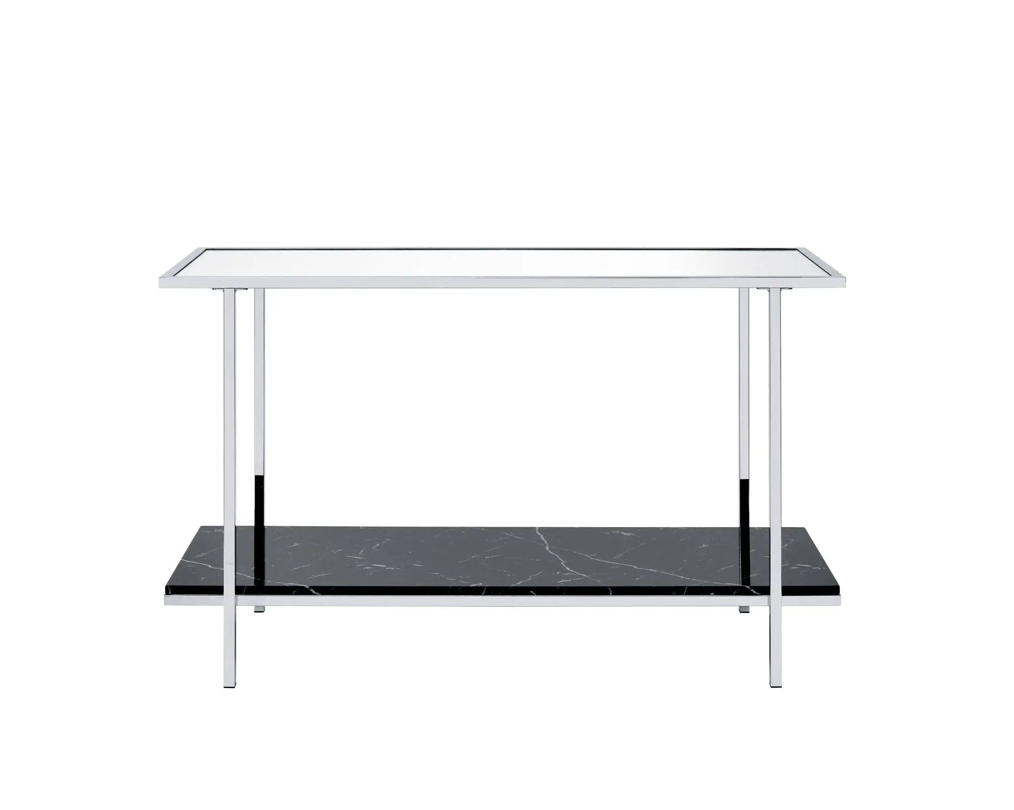 Angwin - Mirrored Faux Marble Console Table - Multi by Unique Piece Furniture