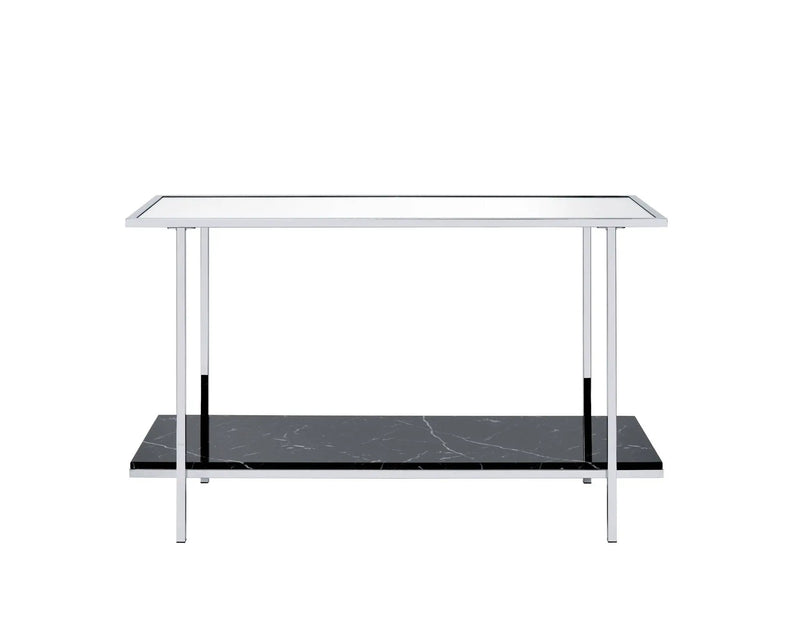 Angwin - Mirrored Faux Marble Console Table - Multi by Unique Piece Furniture
