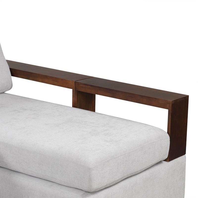 Sectional Sofa Upholstered Sofa Couch With Reversible Armrests For Living Room by HouseOfZazla