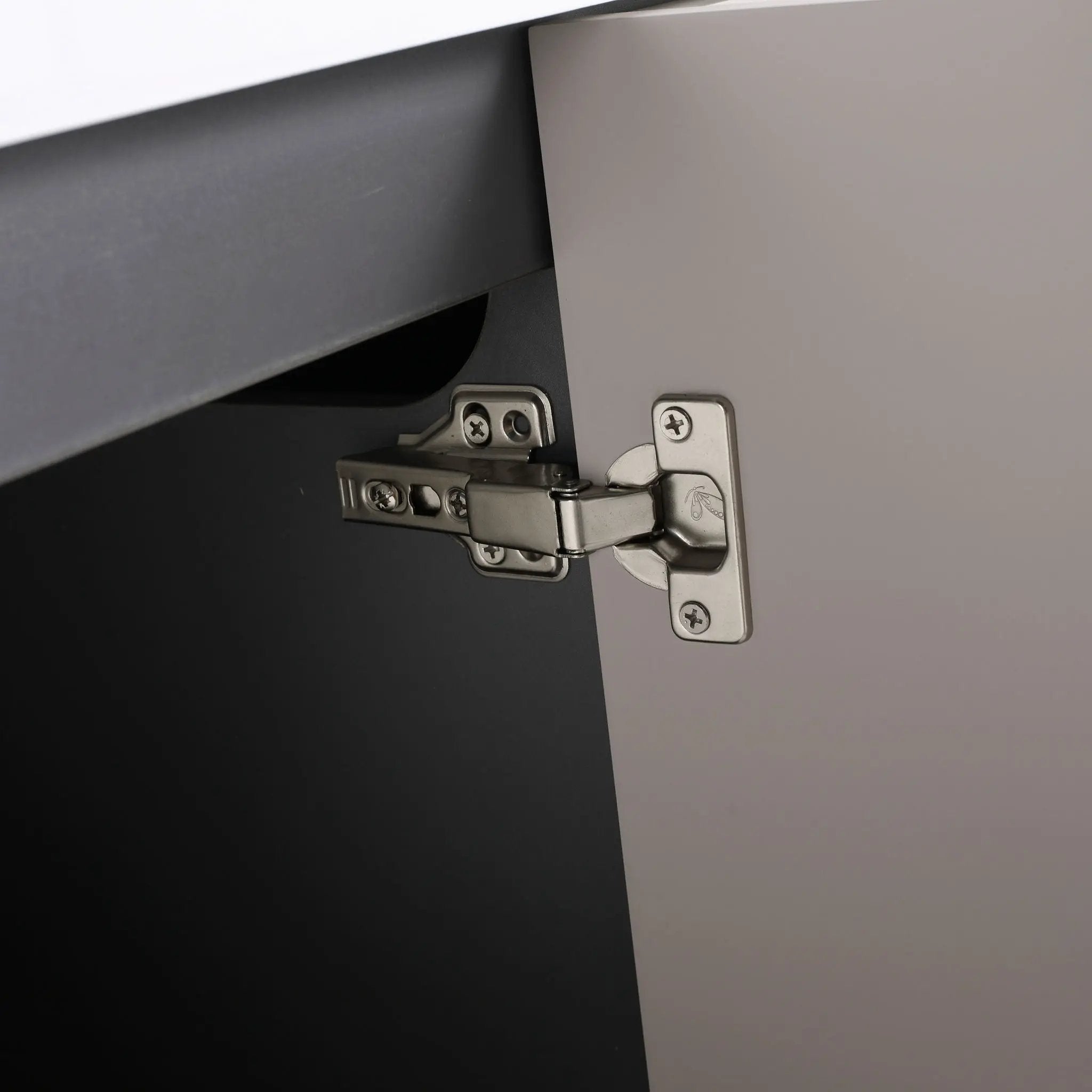 Contemporary Freestanding Bathroom Vanity With Resin Sink & Soft-Close Cabinet Doors by HouseOfZazla