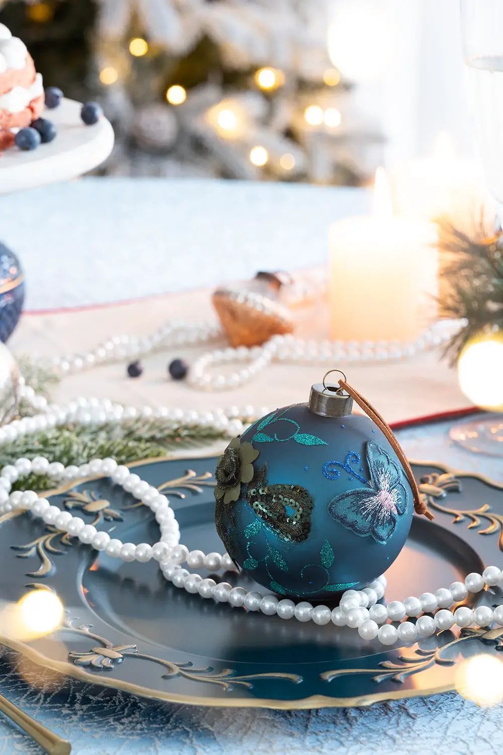 Christmas Ball Ornaments Glass Decorative Hanging Ball Christmas Tree by Unique Piece Furniture