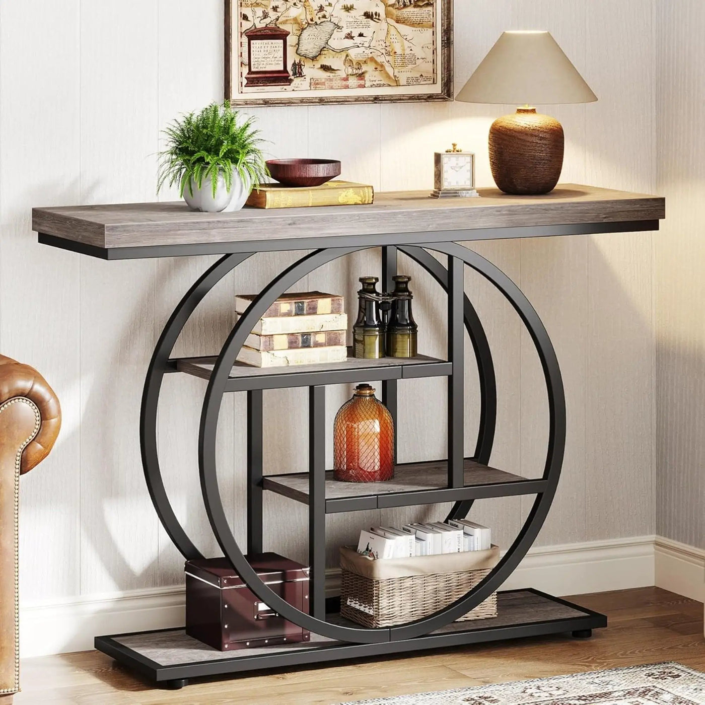 Console Table With 4 Tier Design For Living Hallway by HouseOfZazla