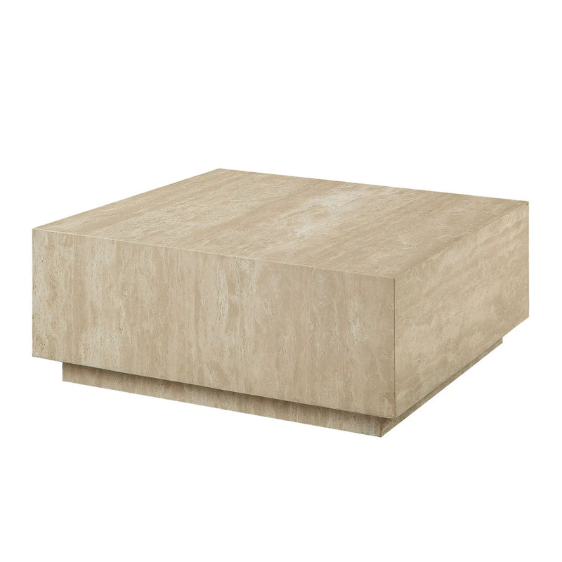 Deon - Travertine Table - Beige by Unique Piece Furniture