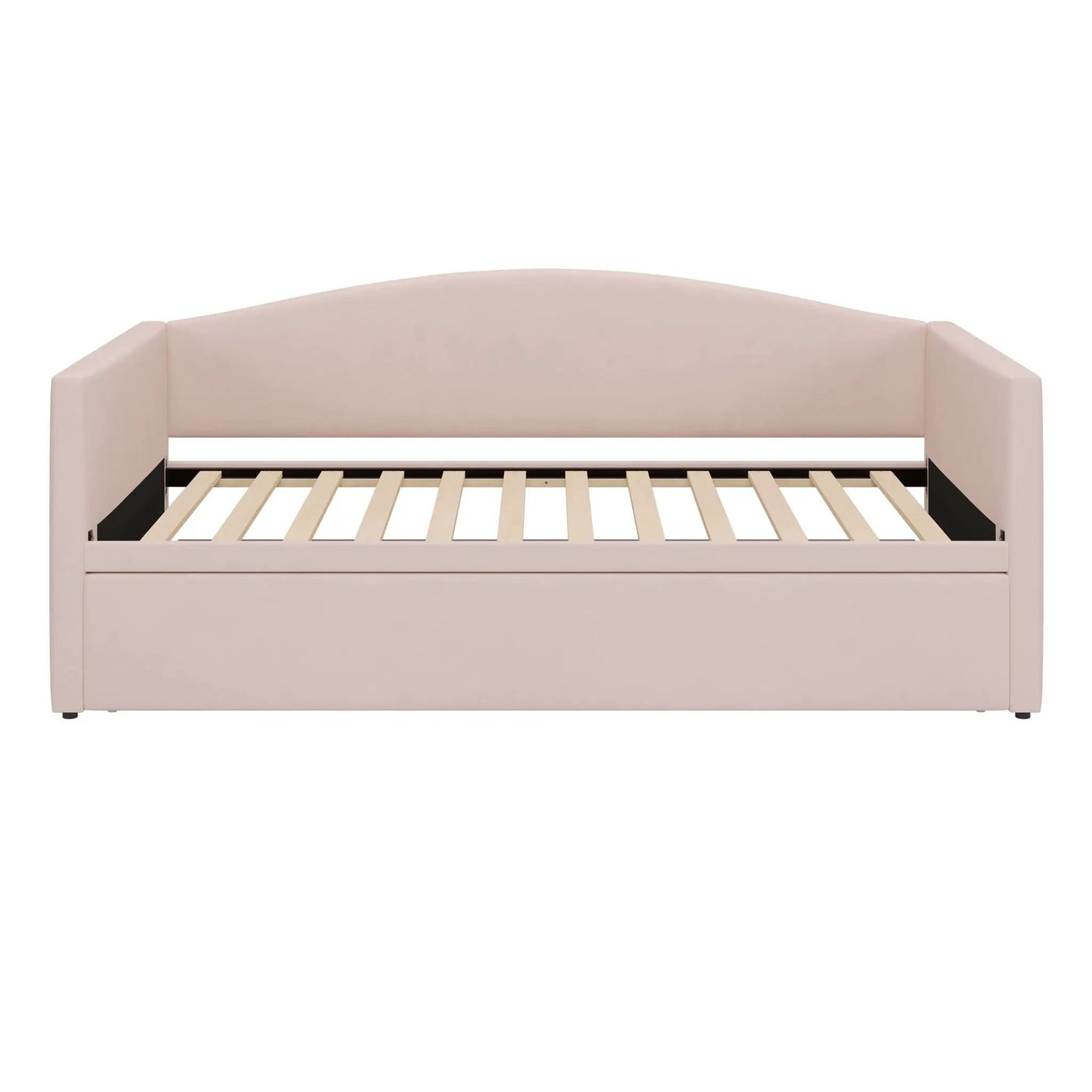 Daybed With Pop Up Trundle, Upholstered Sofa Bed by HouseOfZazla