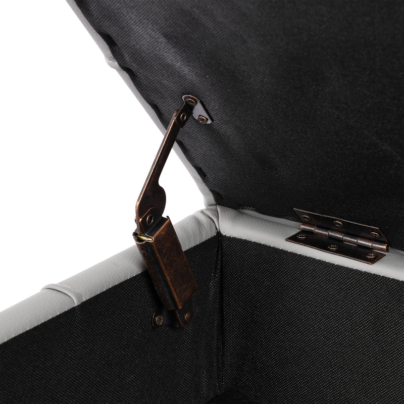 22 Inches Anti-Scratch Leather Storage Ottoman by HouseOfZazla