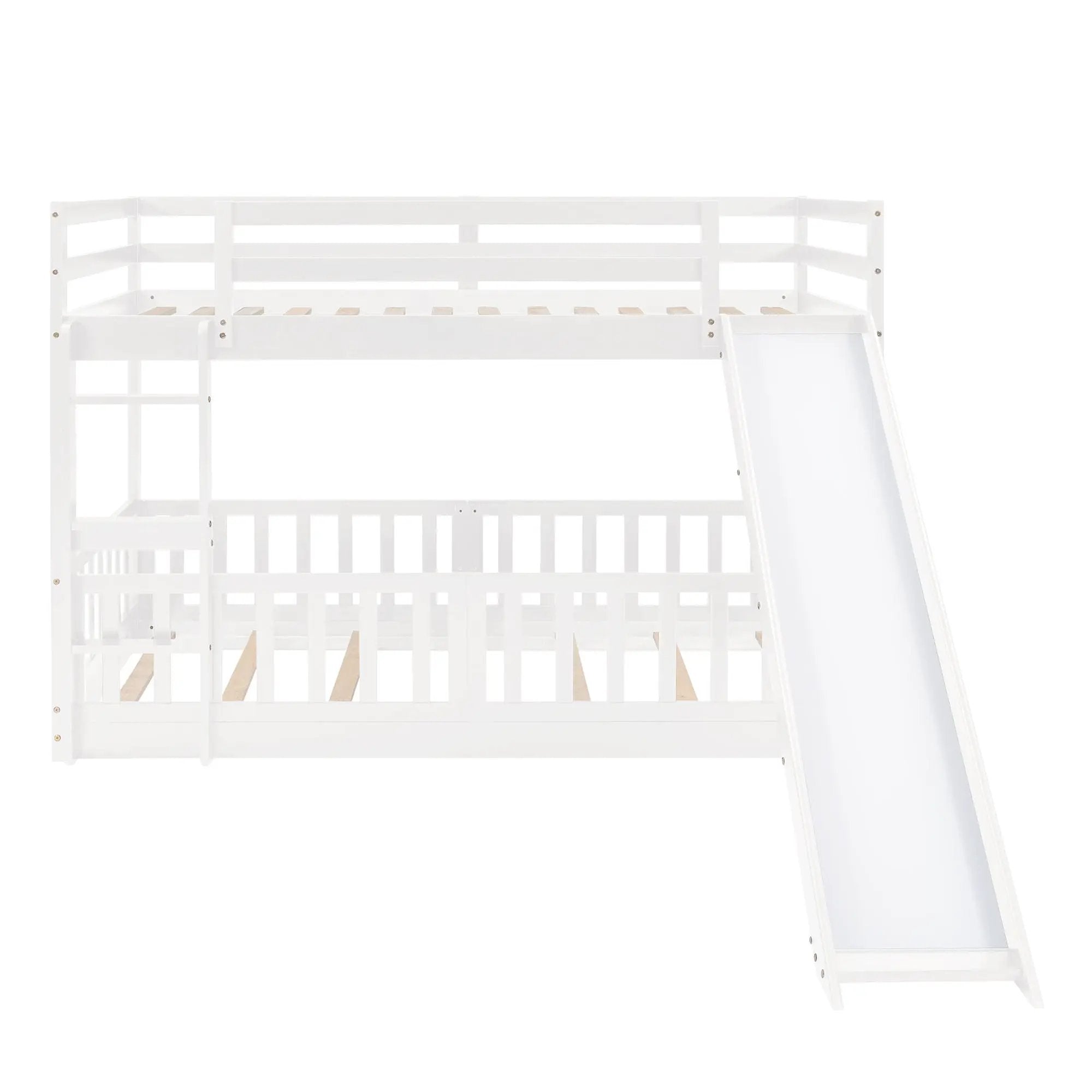 Functional Bunk Bed & Convertible Ladder And Slide by HouseOfZazla