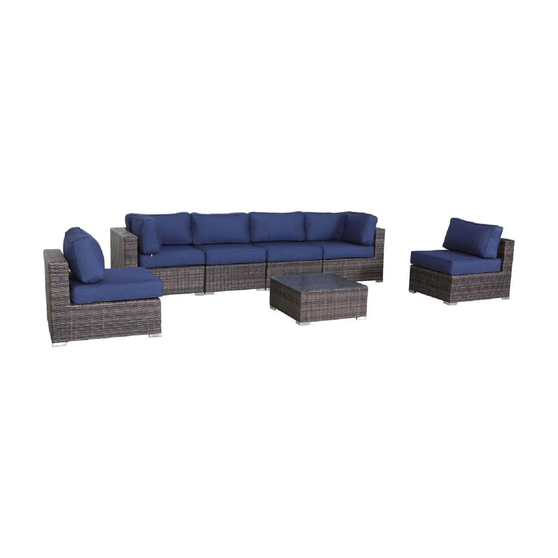 Seating Set With Cushions Handcrafted Wicker Design by Unique Piece Furniture