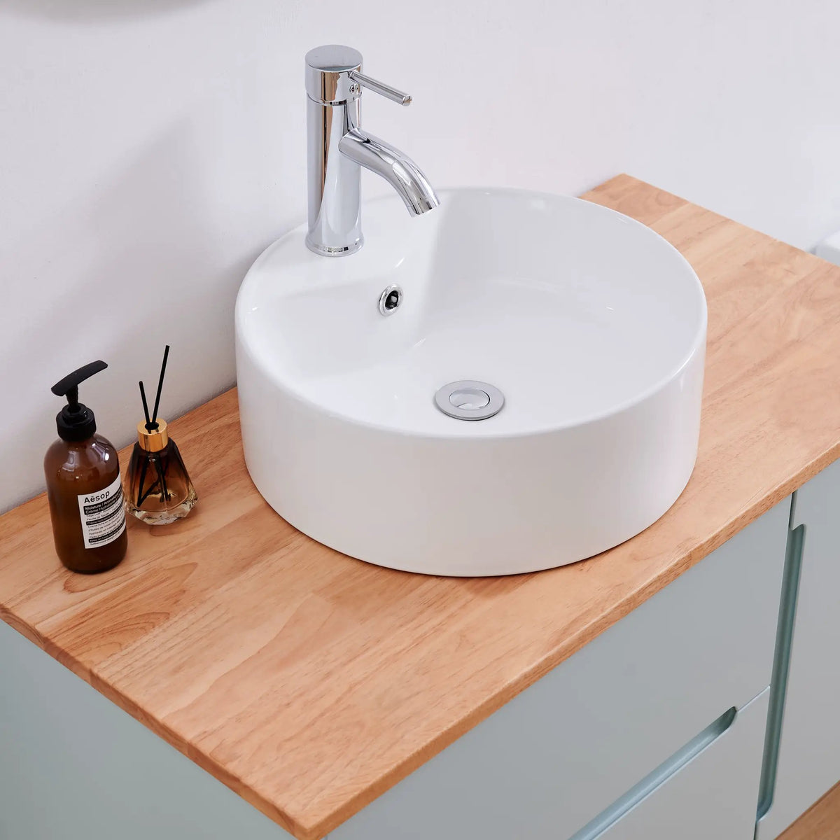 36-Inch Double Drawer + Single Door Wall-Mounted Bathroom Vanity, photo 4 of 10