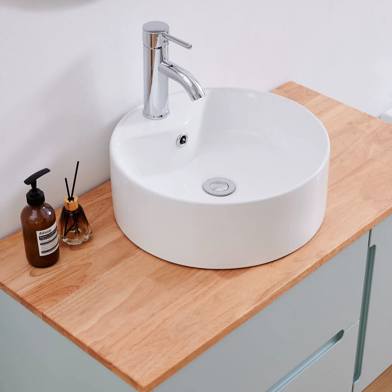 36-Inch Double Drawer + Single Door Wall-Mounted Bathroom Vanity, photo 4 of 10