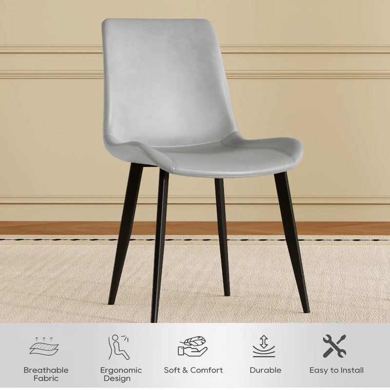 Modern Dining Chair With Carbon Steel Legs by HouseOfZazla
