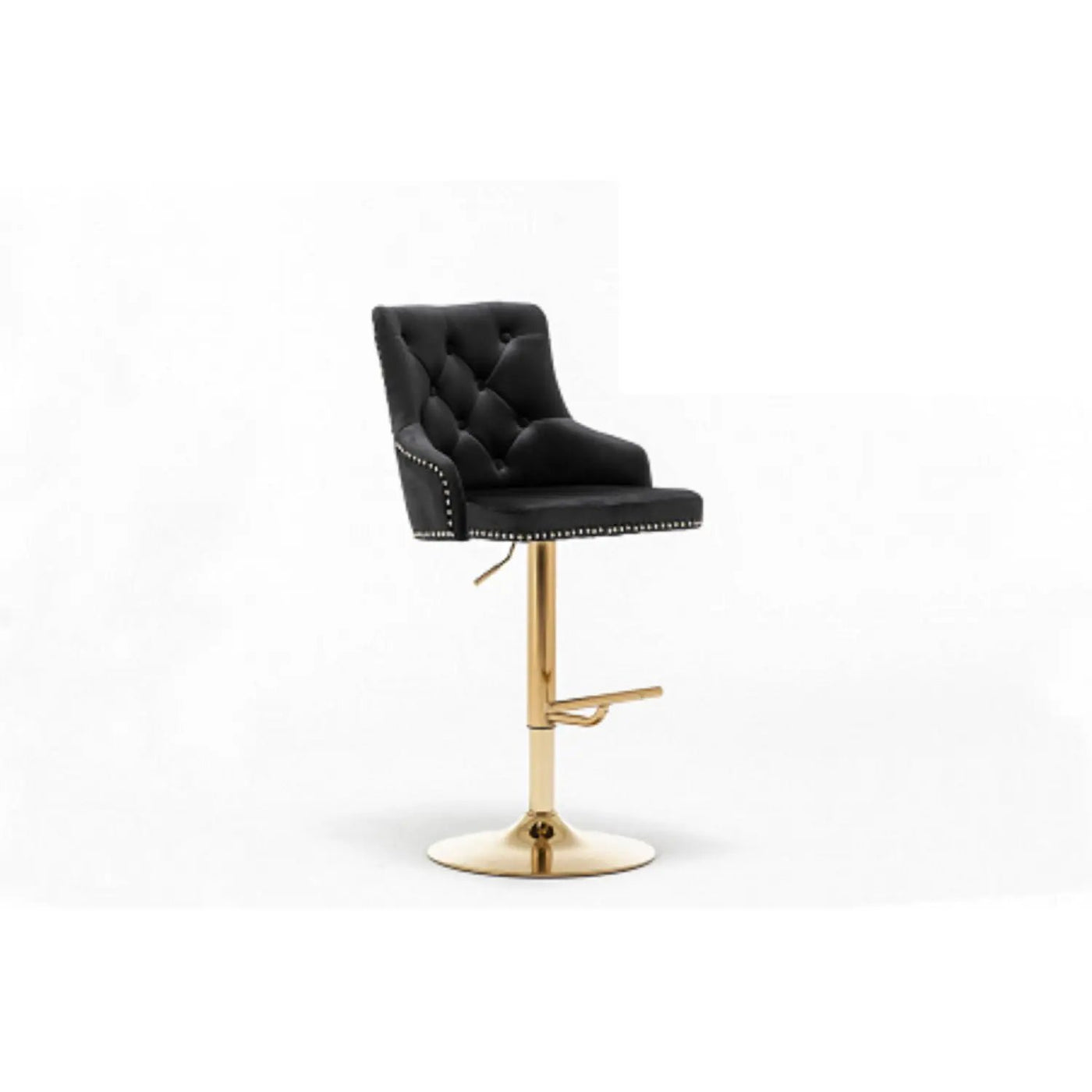 Adjustable Swivel Bar Stool With Nailhead Trim (Set of 2) by Unique Piece Furniture