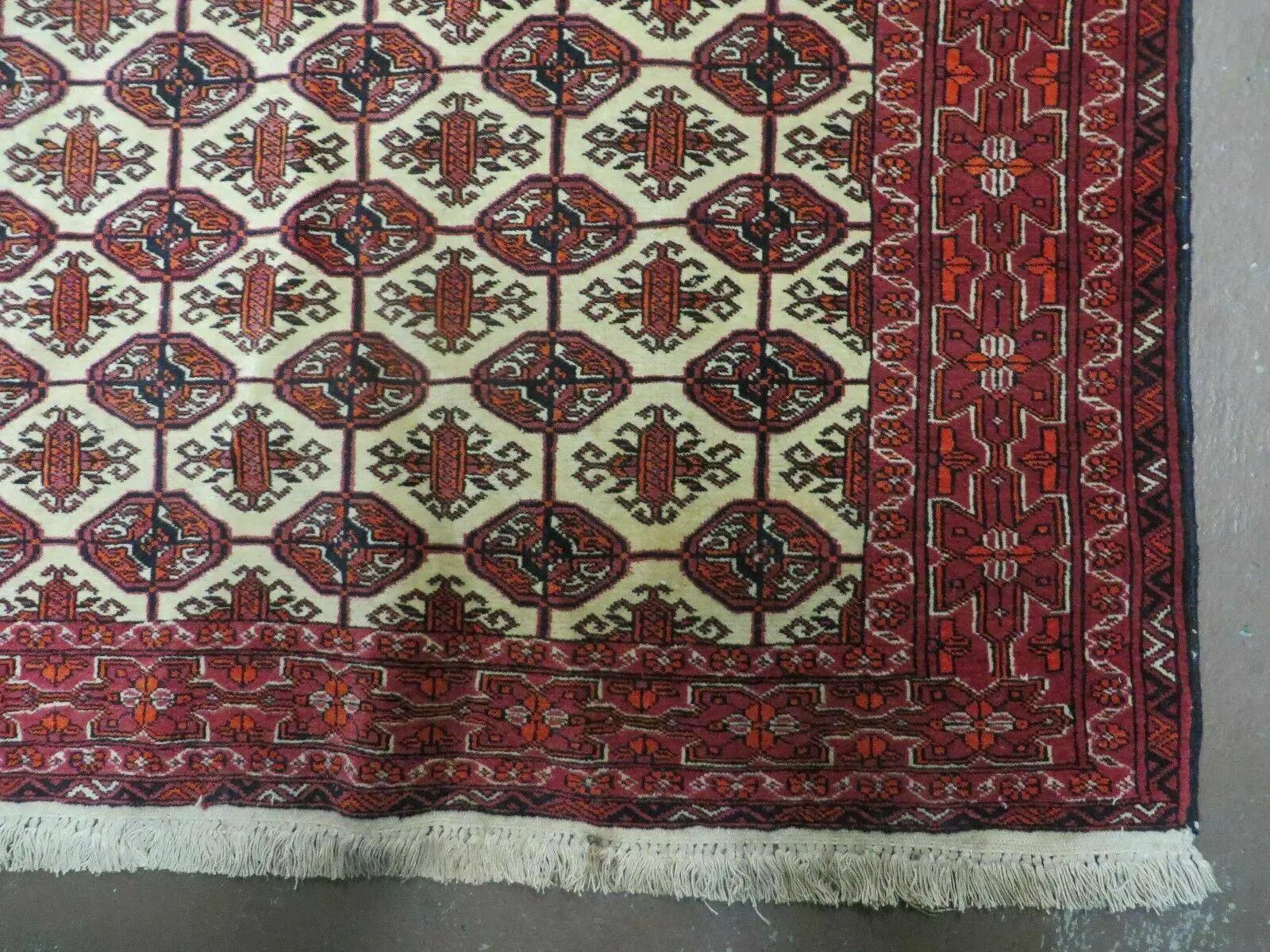 4' X 6' Handmade Finely Knotted Pakistan Turkoman Bokhara Wool Rug Nice by Jewel Rugs