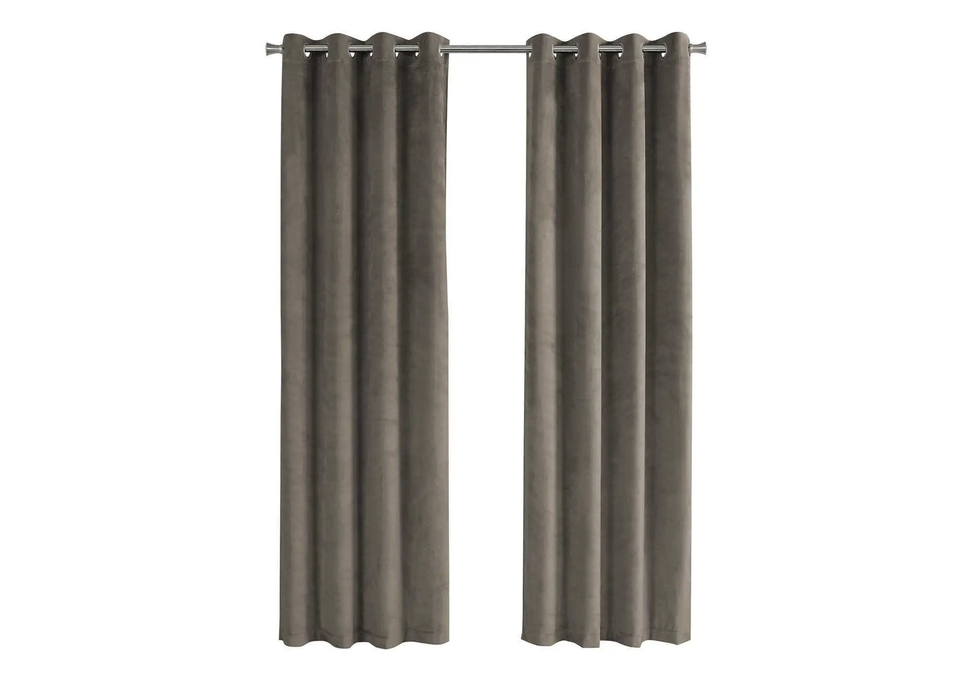 2 Pieces Set Room Darkening Curtain Panels with Grommet - Contemporary Style by HouseOfZazla