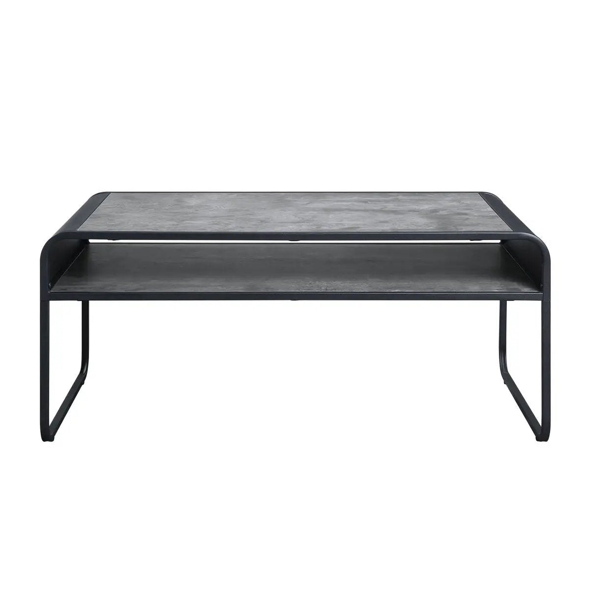 Raziela - Concrete Coffee Table - Black / Gray by Unique Piece Furniture