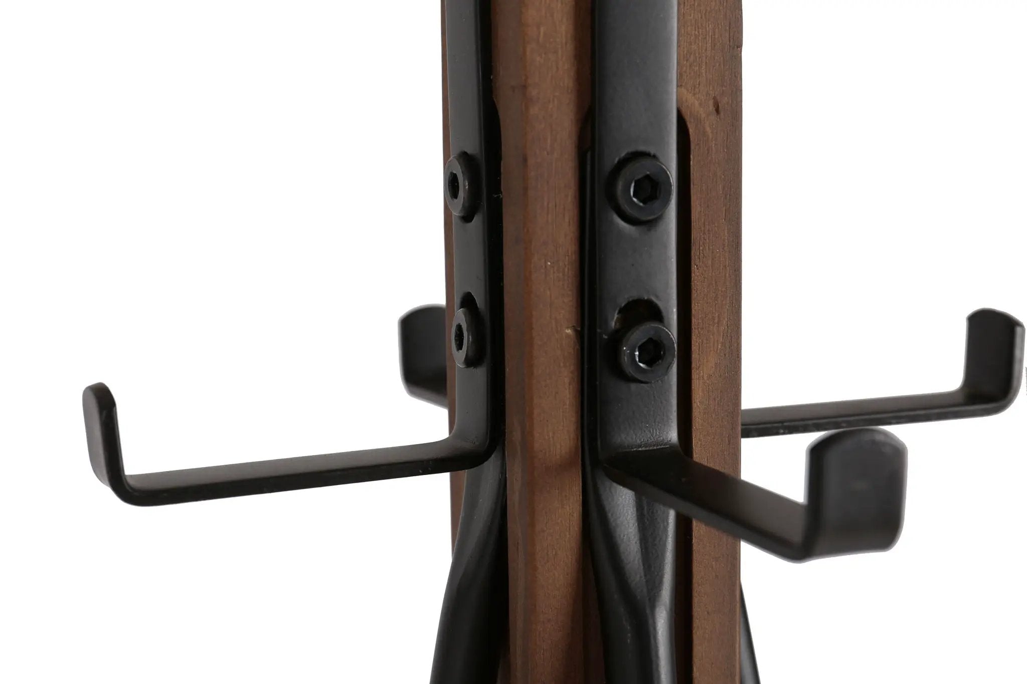 Reclaimed Wood And Metal Freestanding Coat Rack With Hooks Use In Bedroom, Living Room - Natural by Unique Piece Furniture