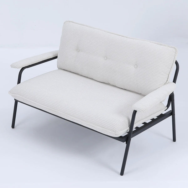 Modern Metal Frame Sofa With Sponge Filling For Compact Spaces And Versatile Use