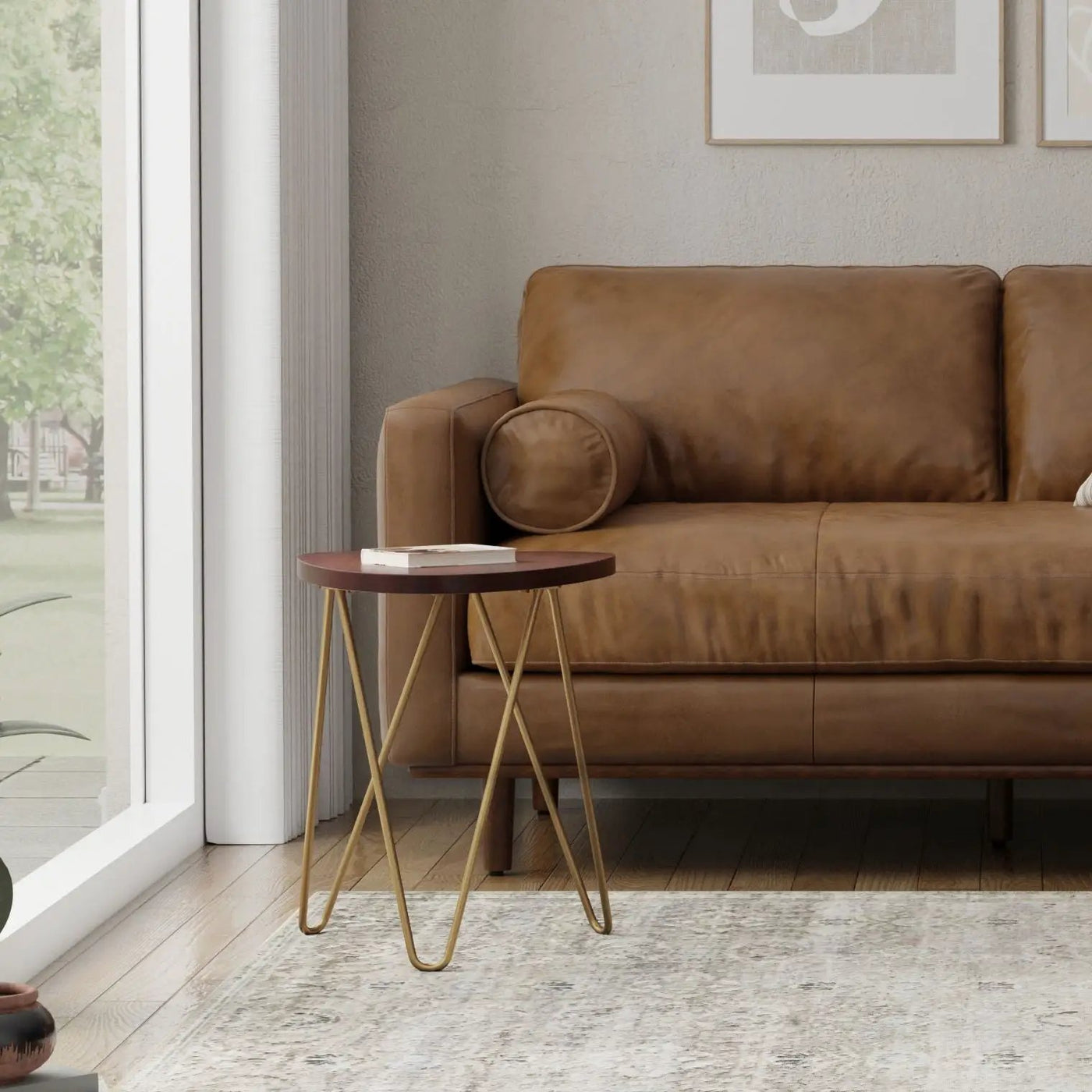 Patrice - Handcrafted Metal And Wood Accent Table by Unique Piece Furniture