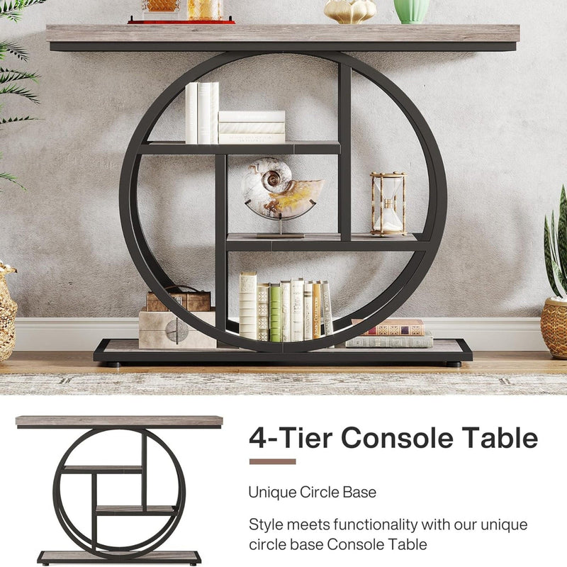Console Table With 4 Tier Design For Living Hallway by HouseOfZazla