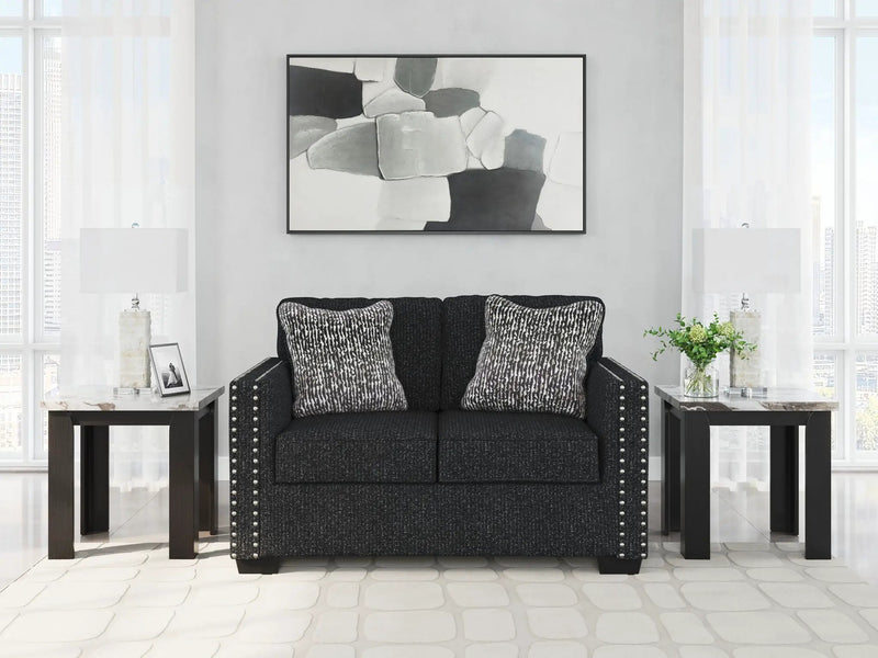 Jasmine Peaks - Loveseat - Coal by Unique Piece Furniture
