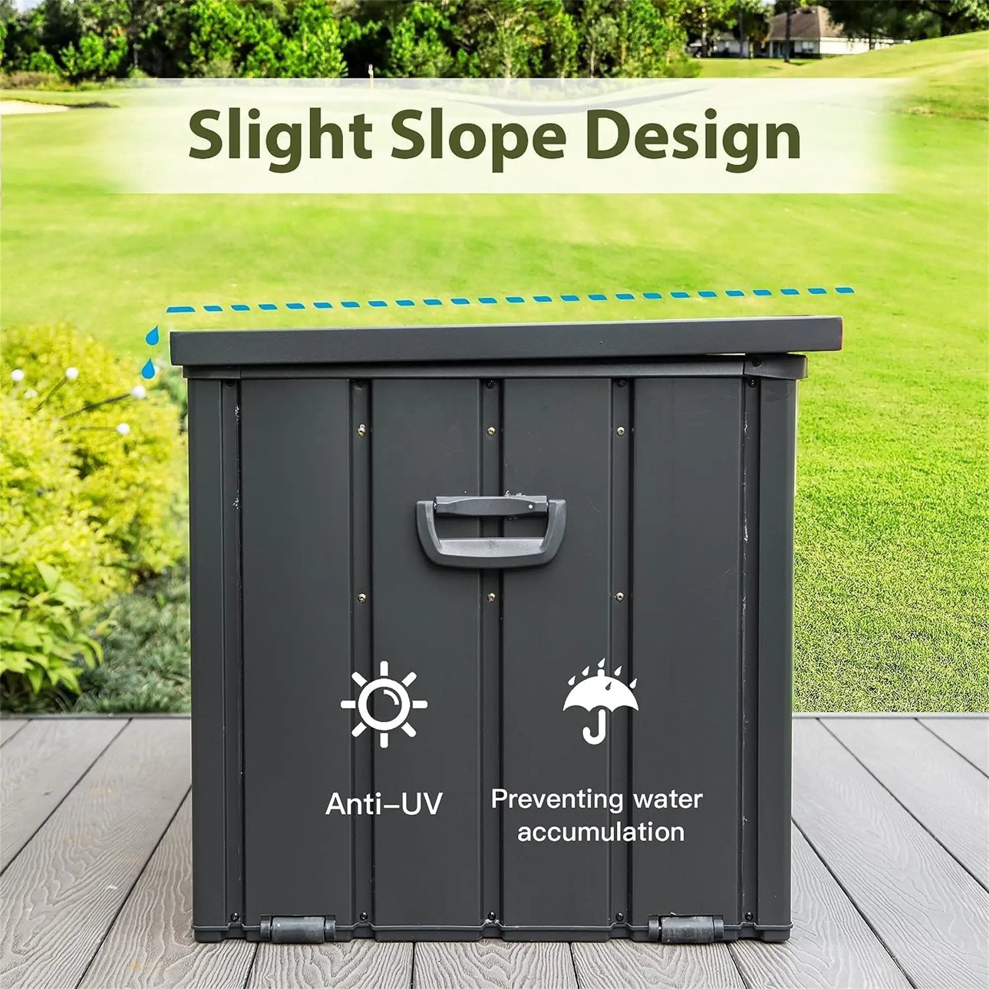 120 Gallon Outdoor Storage Deck Box Waterproof by HouseOfZazla