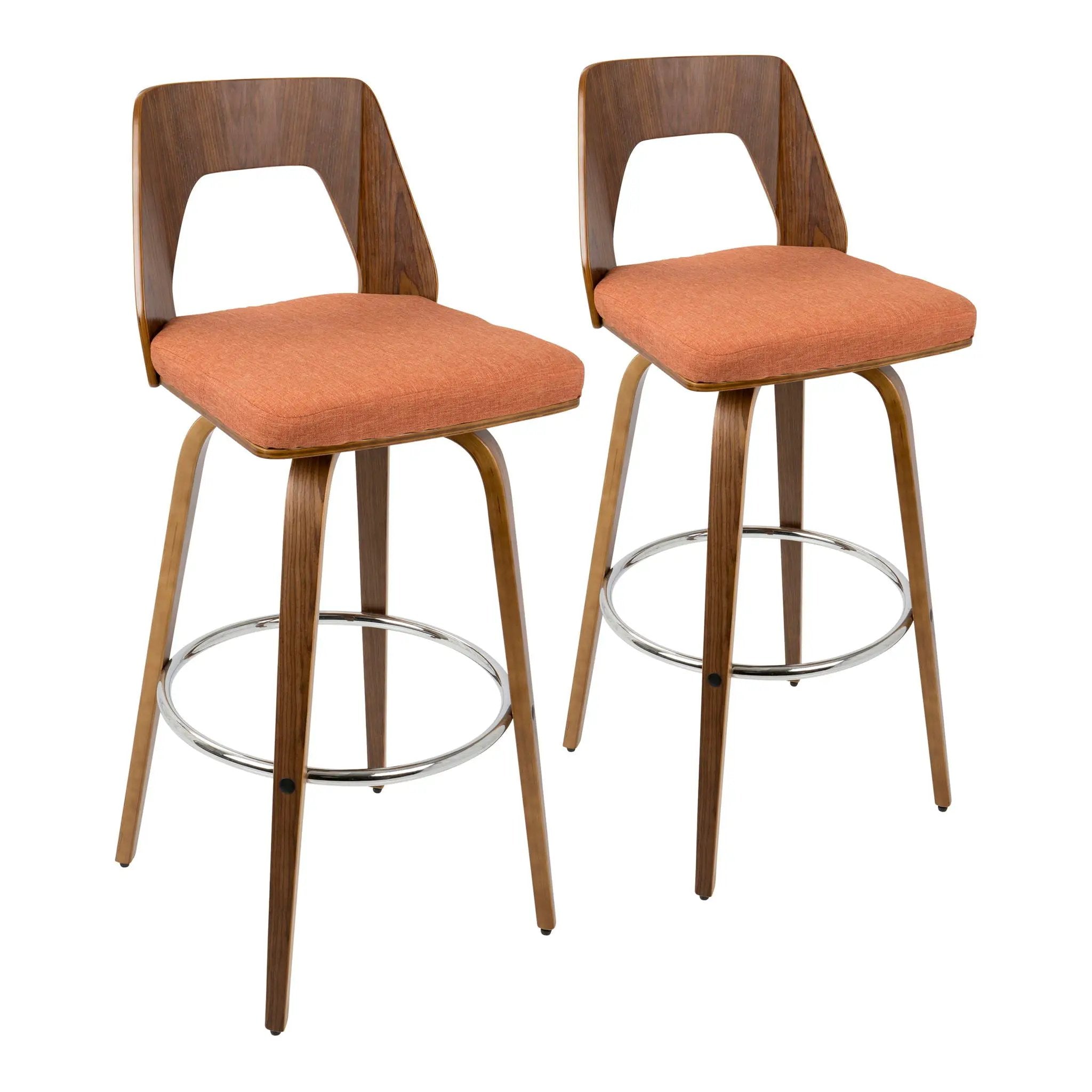 Trilogy - Mid Century Modern Barstool (Set of 2) by Unique Piece Furniture