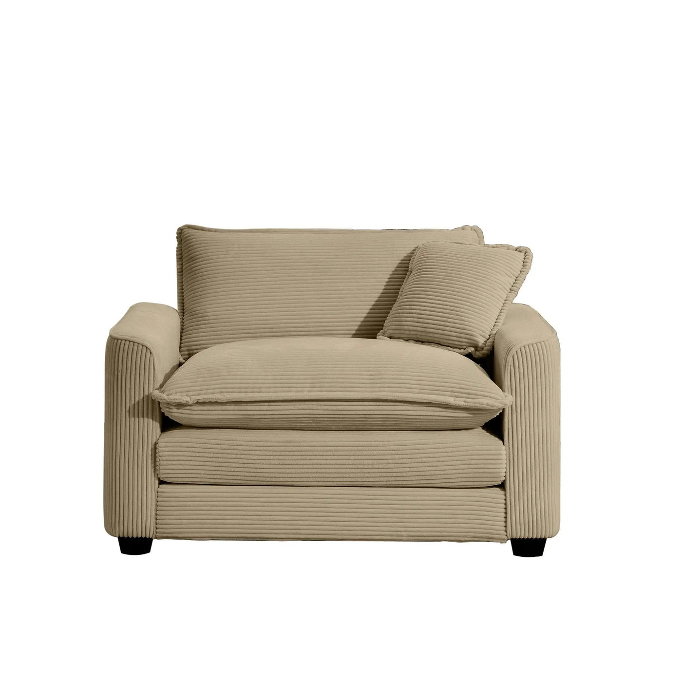 Modern Classic Fabric Single Chair Deep Seat Sofa With Pillow by Unique Piece Furniture