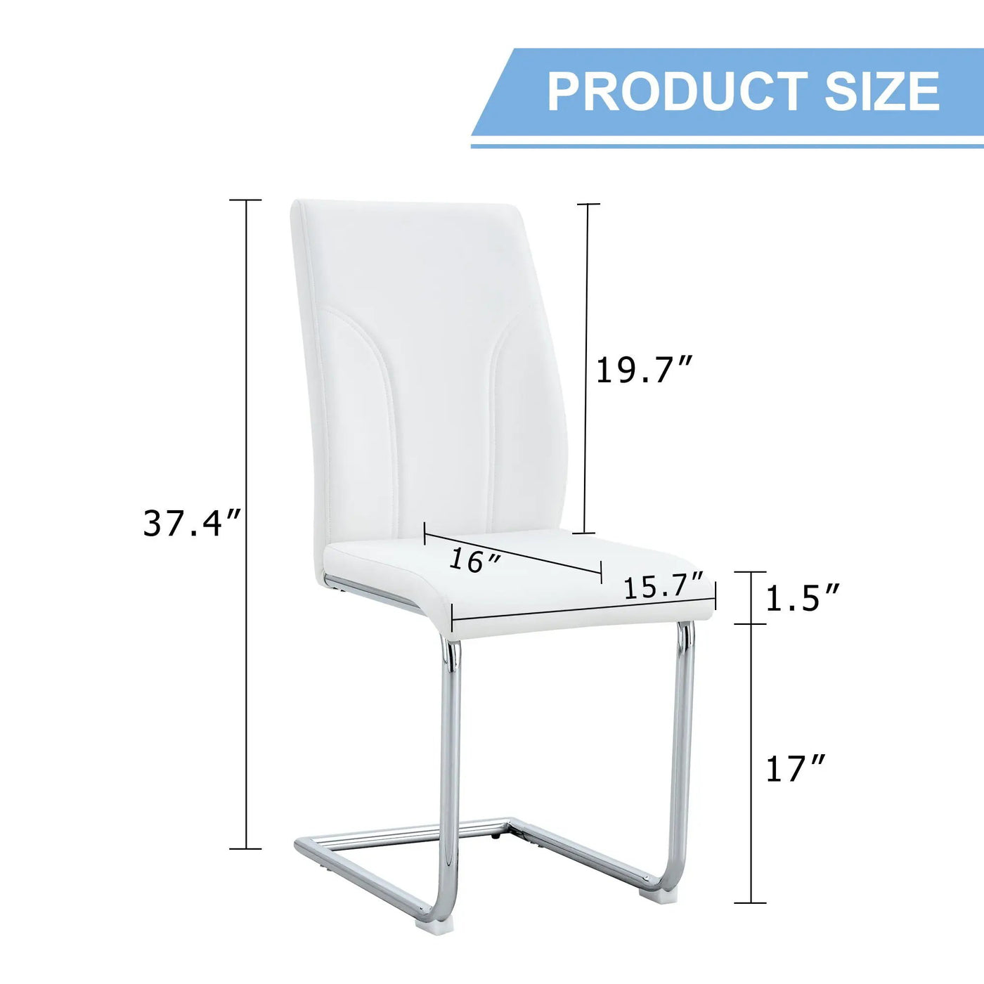 Modern Dining Chairs with High Backrest and Sturdy Legs by HouseOfZazla