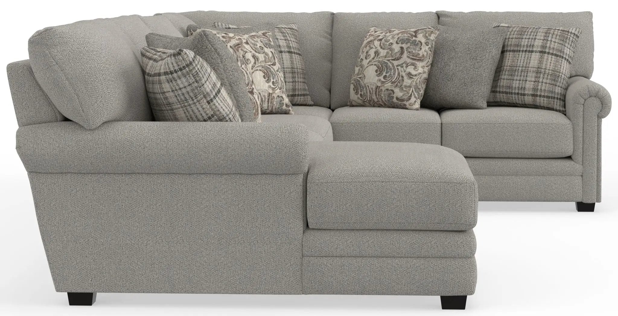 Livingston - Sectional With Comfort Coil Seating And Accent Pillows Included by Unique Piece Furniture