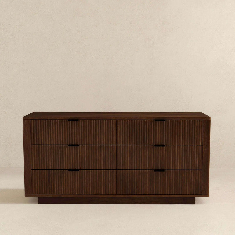 Lola - Dresser With 6 Drawers - Dark Brown by HouseOfZazla