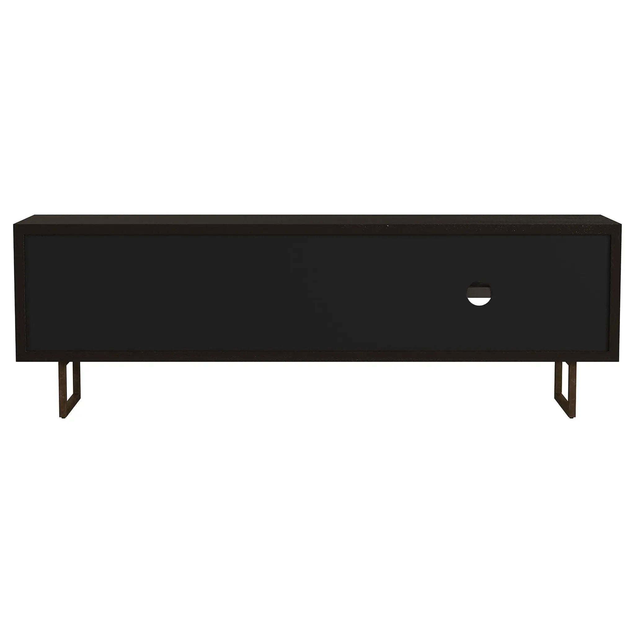 Marsden 2-door Mango Wood 70-inch TV Stand Charcoal Black by Unique Piece Furniture