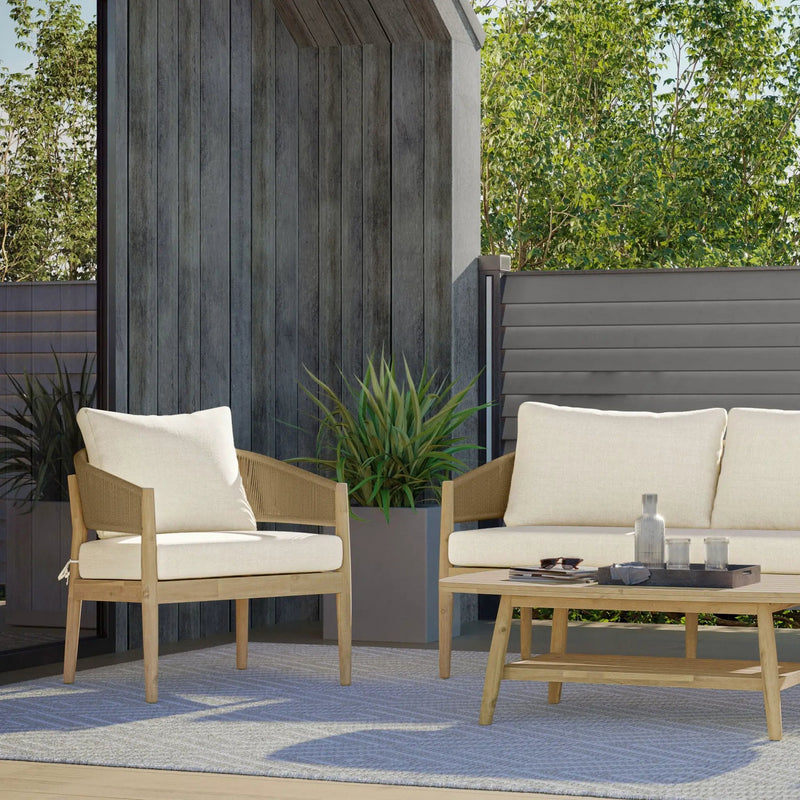 Bayshore - Outdoor Conversation Chair (Set of 2) - Natural by Unique Piece Furniture
