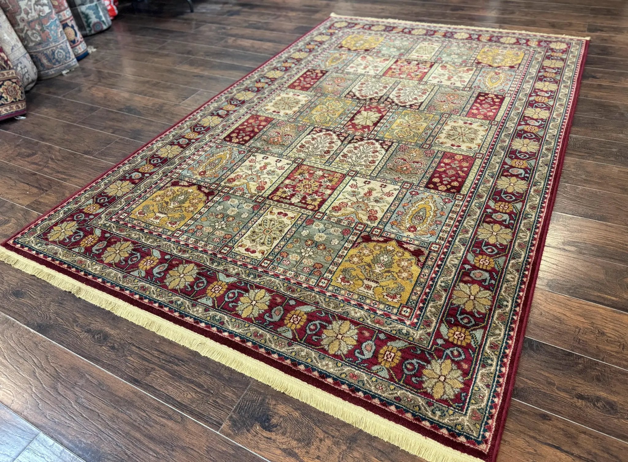 Karastan Rug 5.9 x 9 Antique Legends Bakhtiyari#2200-202, Karastan Area Rug, Wool Pile Vintage Karastan Carpet by Jewel Rugs